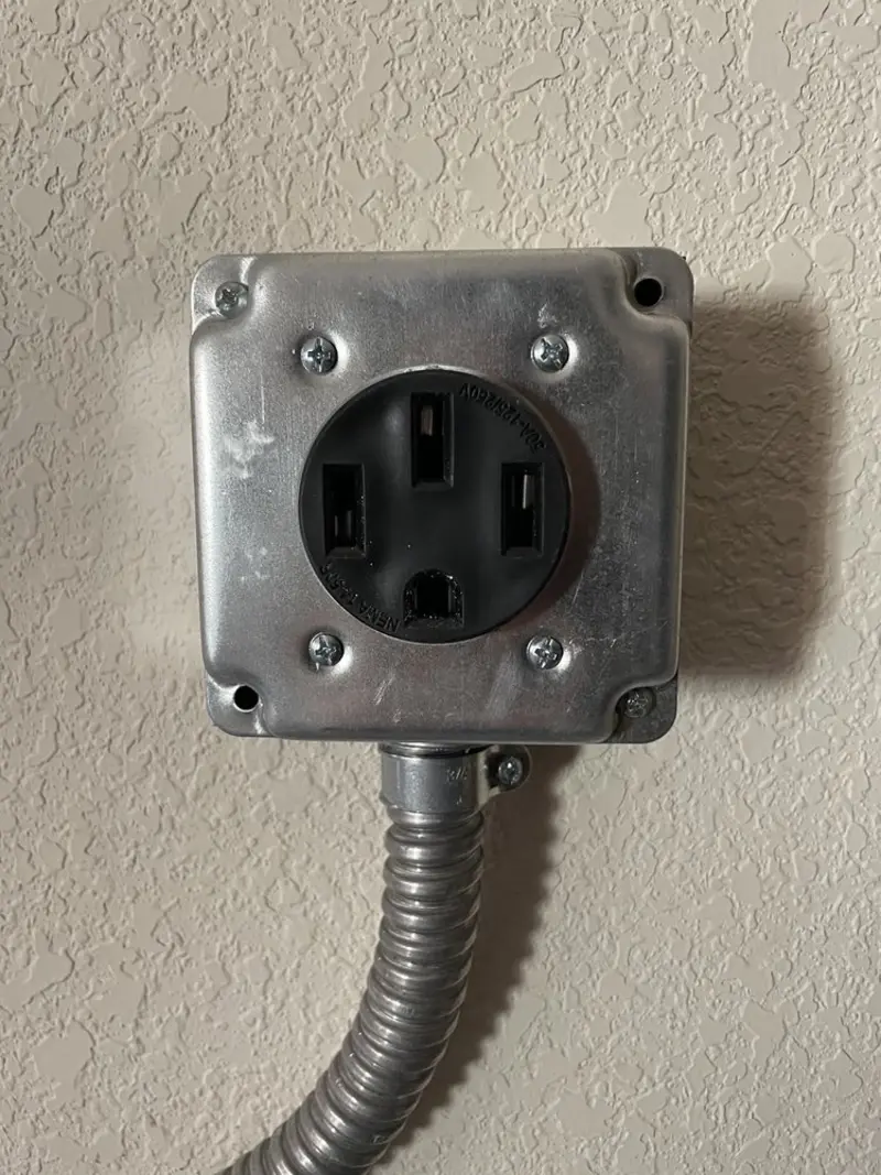 NEMA 14-50 outlet installed for Electrical Panel Upgrade in St. Martin
